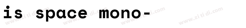 is space mono字体转换 is space mono字体转换